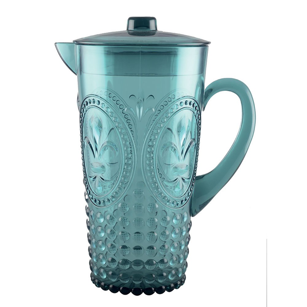 Acrylic turquoise carafe - CozyVibe.eu